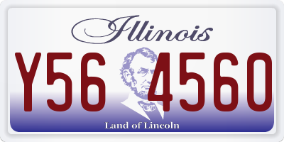 IL license plate Y564560