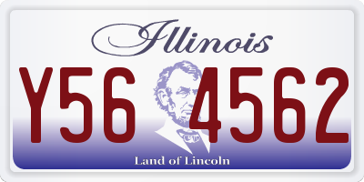 IL license plate Y564562