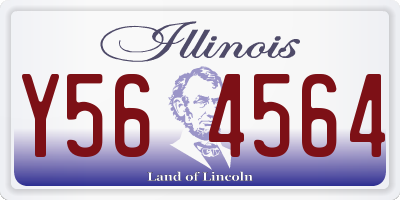 IL license plate Y564564