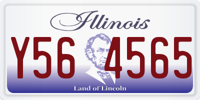 IL license plate Y564565