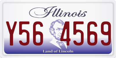 IL license plate Y564569