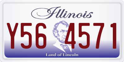 IL license plate Y564571