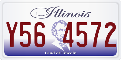IL license plate Y564572