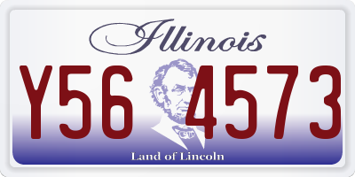 IL license plate Y564573