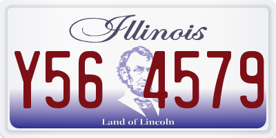 IL license plate Y564579