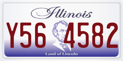 IL license plate Y564582
