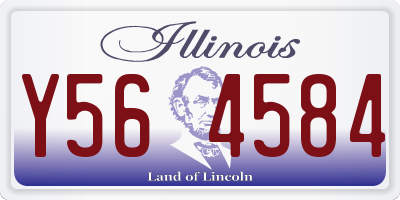 IL license plate Y564584