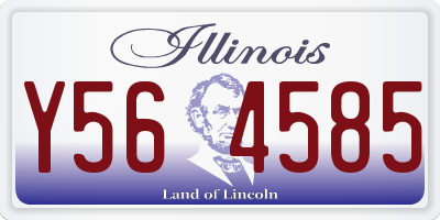 IL license plate Y564585