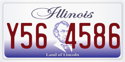 IL license plate Y564586