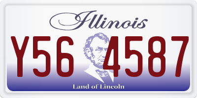 IL license plate Y564587