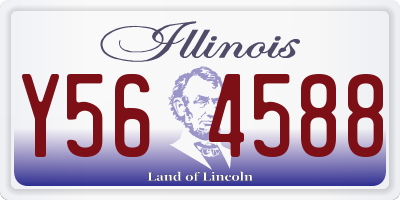 IL license plate Y564588