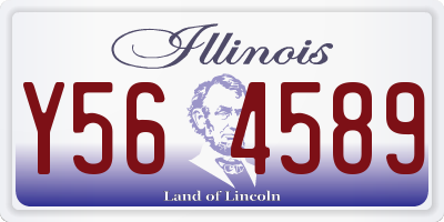 IL license plate Y564589
