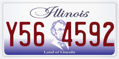 IL license plate Y564592