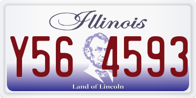 IL license plate Y564593