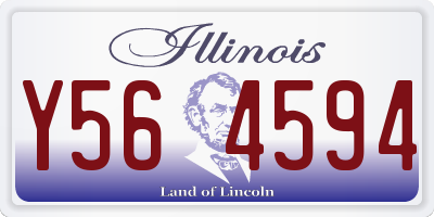 IL license plate Y564594