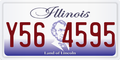 IL license plate Y564595