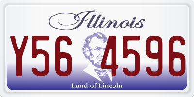IL license plate Y564596