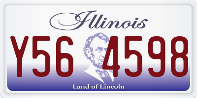 IL license plate Y564598