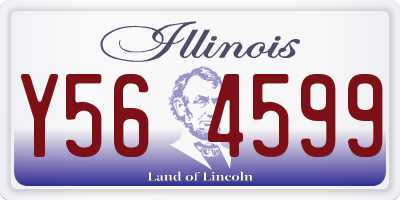 IL license plate Y564599