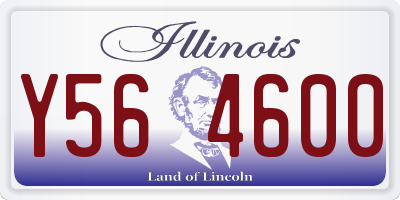 IL license plate Y564600