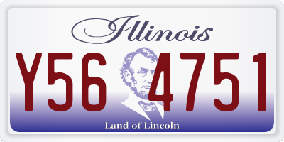IL license plate Y564751