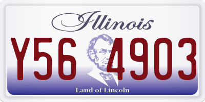 IL license plate Y564903