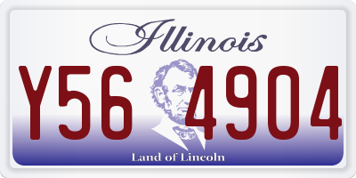 IL license plate Y564904