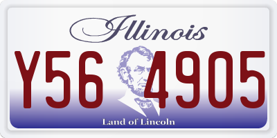 IL license plate Y564905