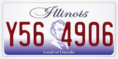 IL license plate Y564906