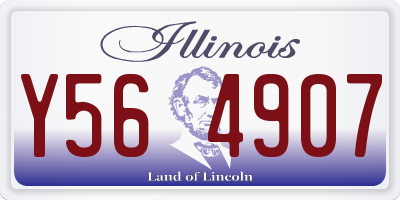 IL license plate Y564907