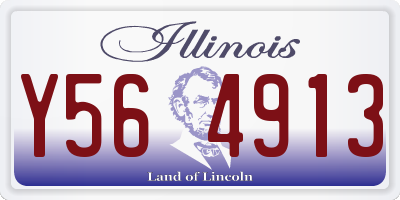IL license plate Y564913