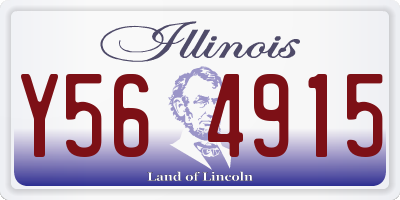 IL license plate Y564915