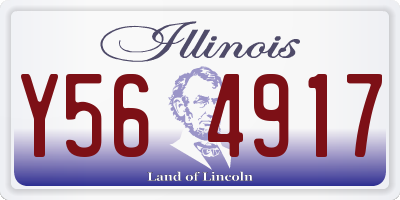 IL license plate Y564917