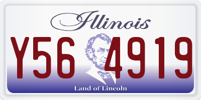 IL license plate Y564919