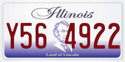 IL license plate Y564922