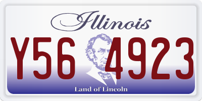 IL license plate Y564923