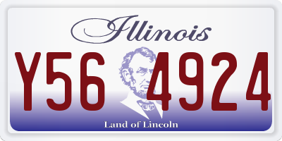 IL license plate Y564924