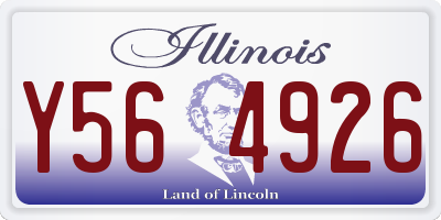 IL license plate Y564926