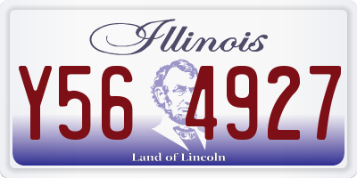 IL license plate Y564927