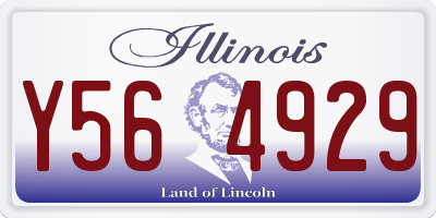 IL license plate Y564929
