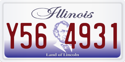IL license plate Y564931