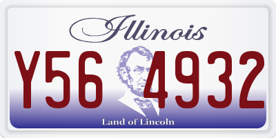 IL license plate Y564932