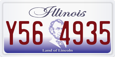 IL license plate Y564935