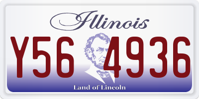 IL license plate Y564936