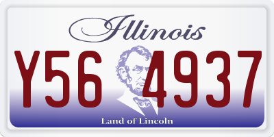 IL license plate Y564937