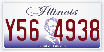 IL license plate Y564938