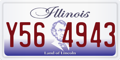 IL license plate Y564943