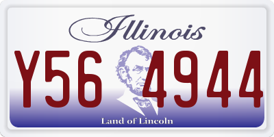 IL license plate Y564944