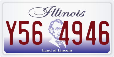 IL license plate Y564946