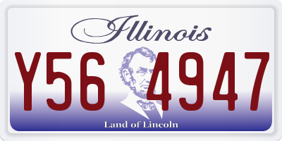 IL license plate Y564947